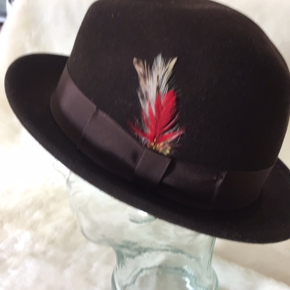 ♦️Linwood Avenue by Broner Felt Fedora Made in USA - Picture 6 of 12